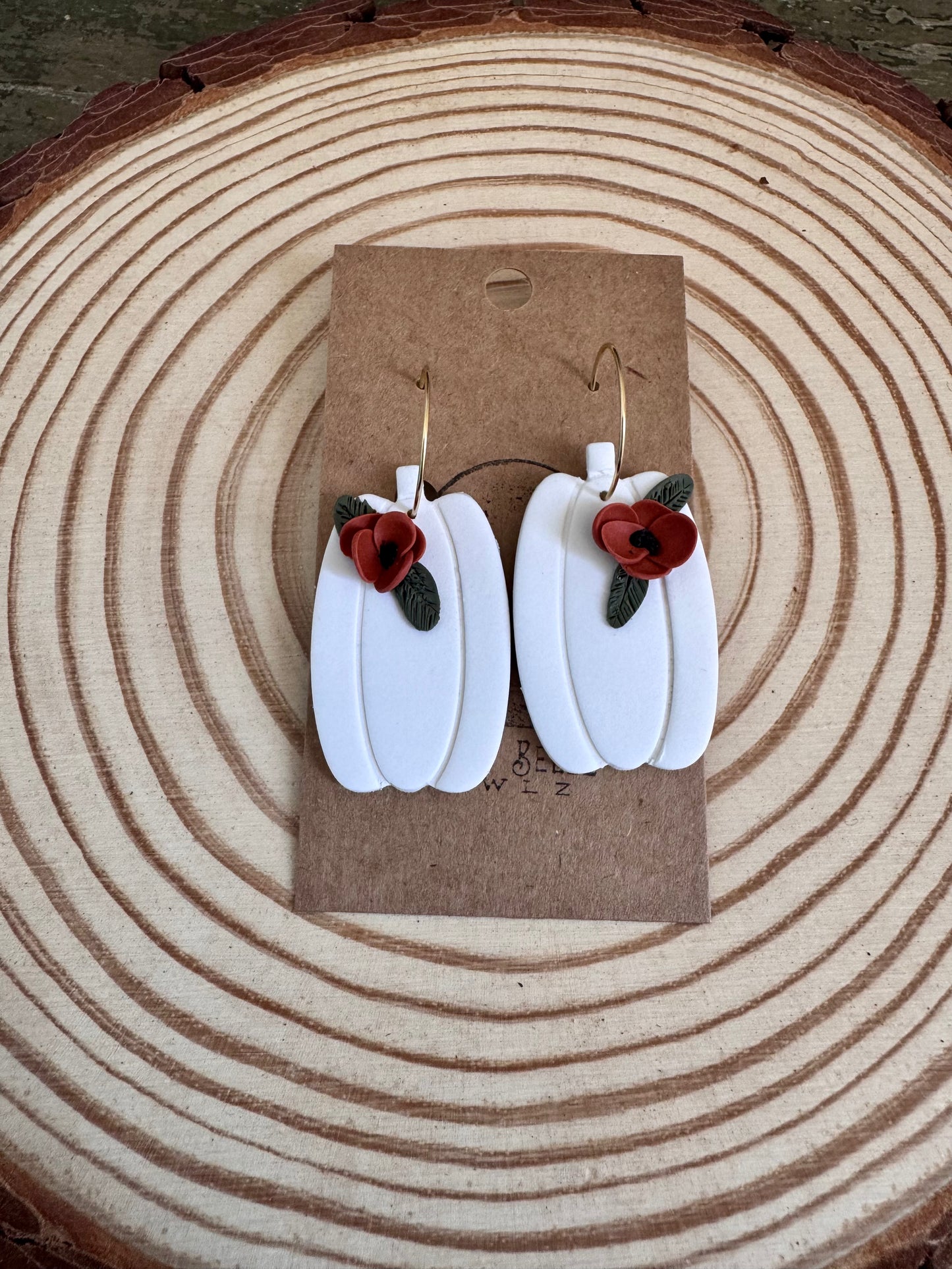 Floral Pumpkin Hoops