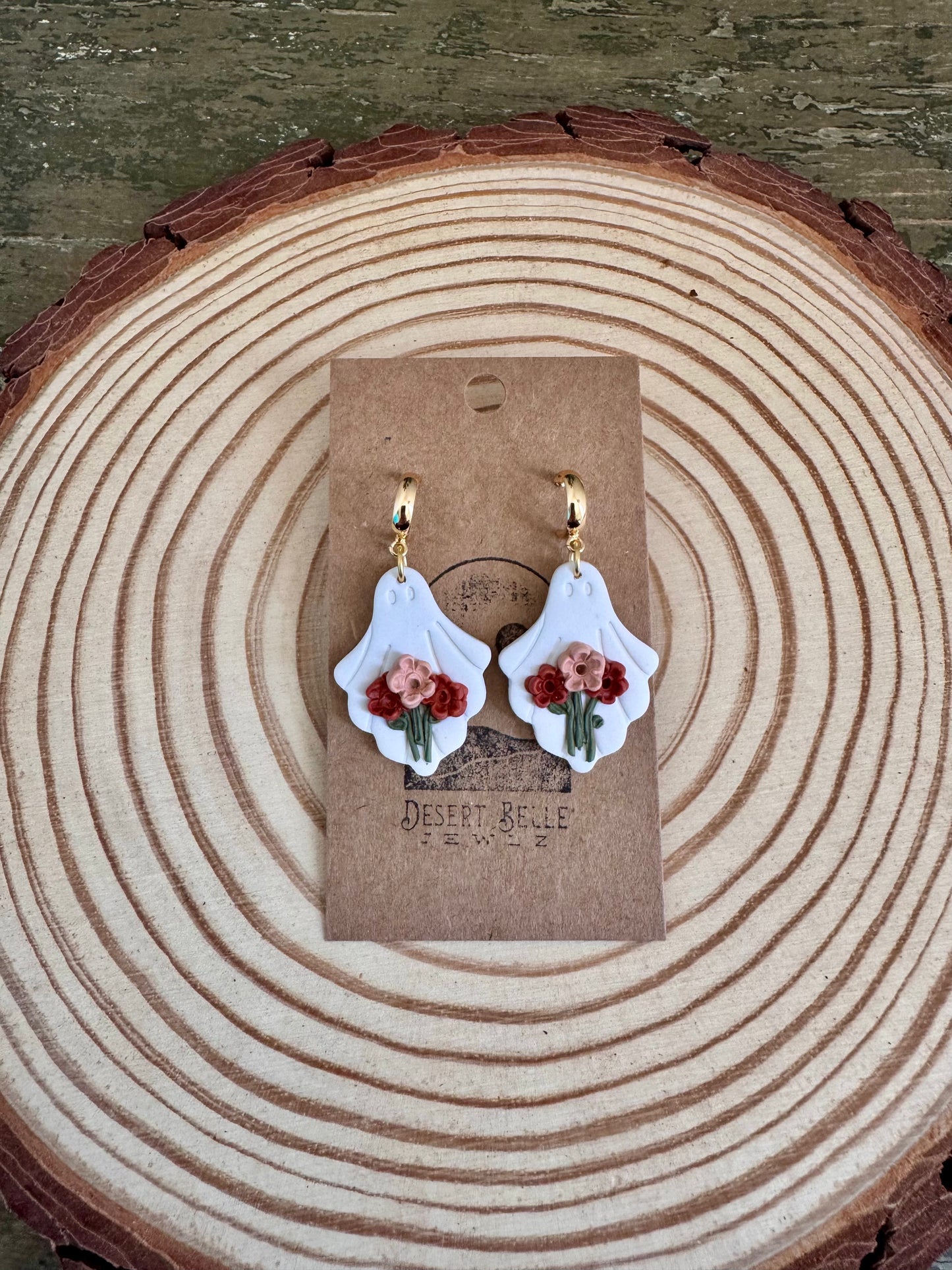 Floral Ghost Earrings