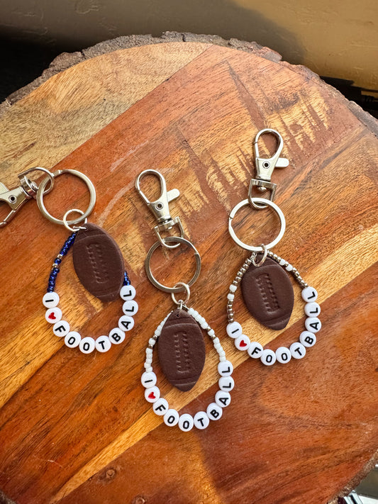 I “heart” Football keychain
