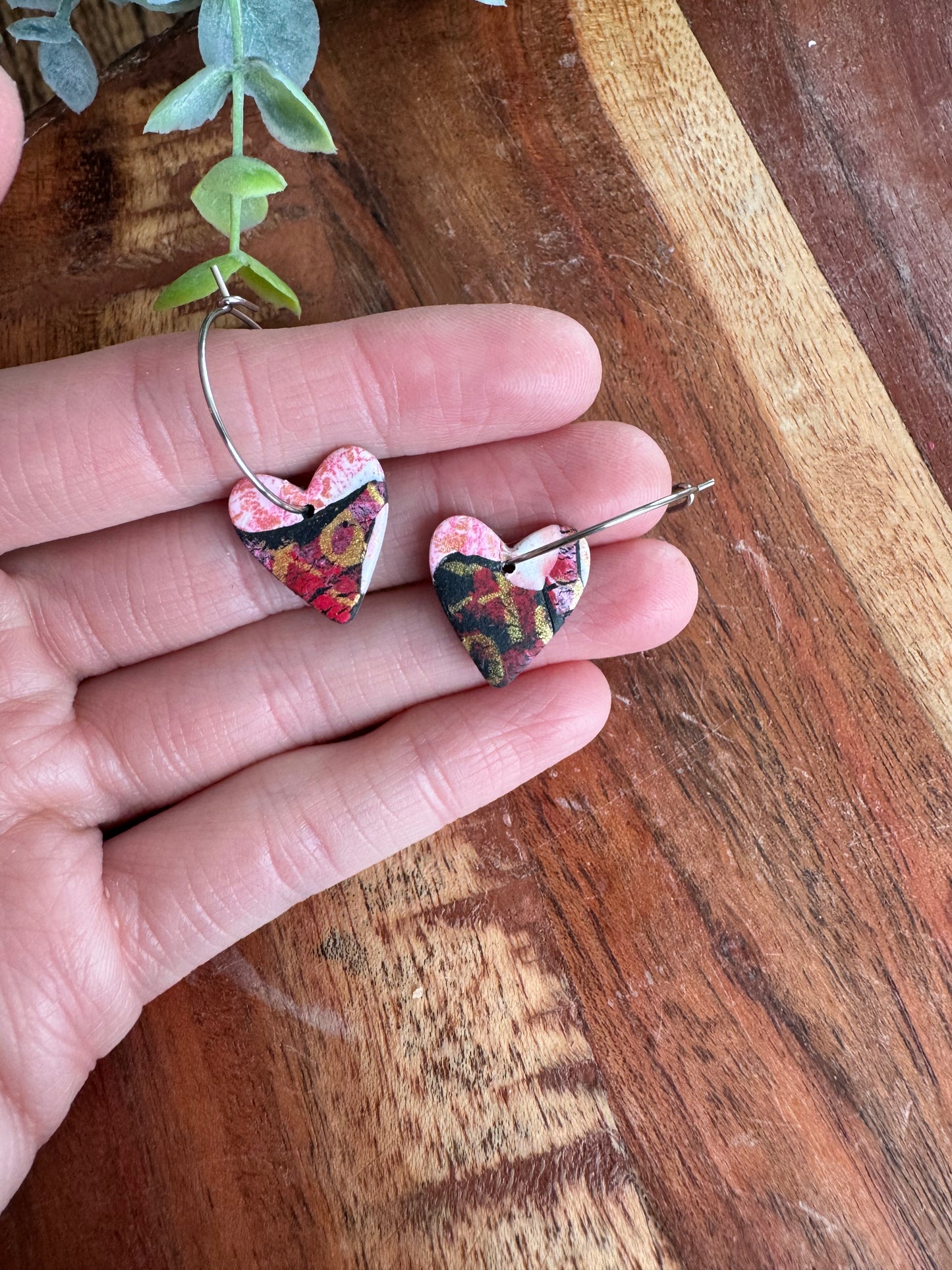 Patchwork Heart Hoops