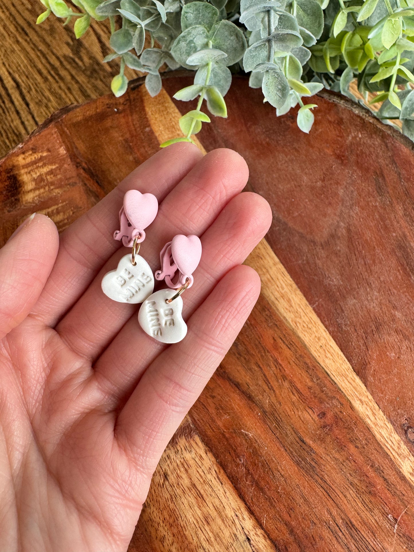 Clip-On Valentine Earrings