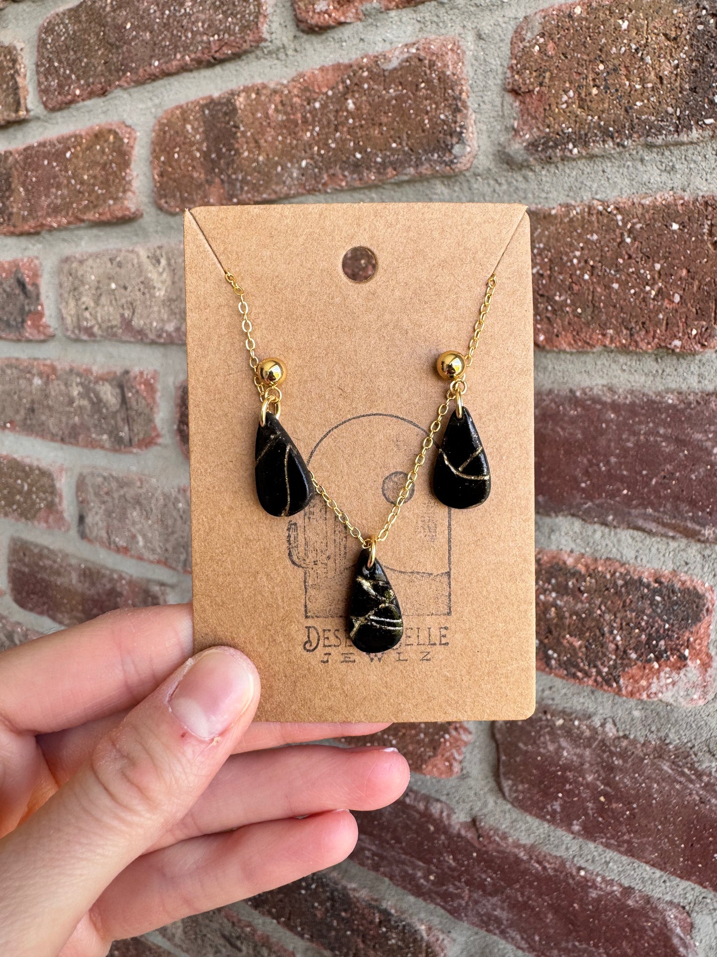 Kintsugi Inspired Necklaces & Earrings