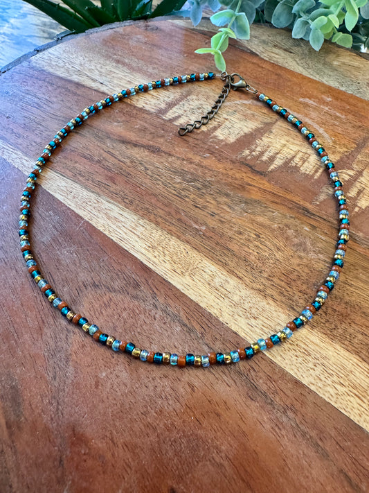 Laguna Seed Bead Necklace