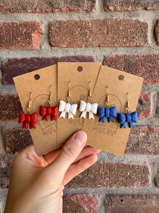 Americana Bow Earrings