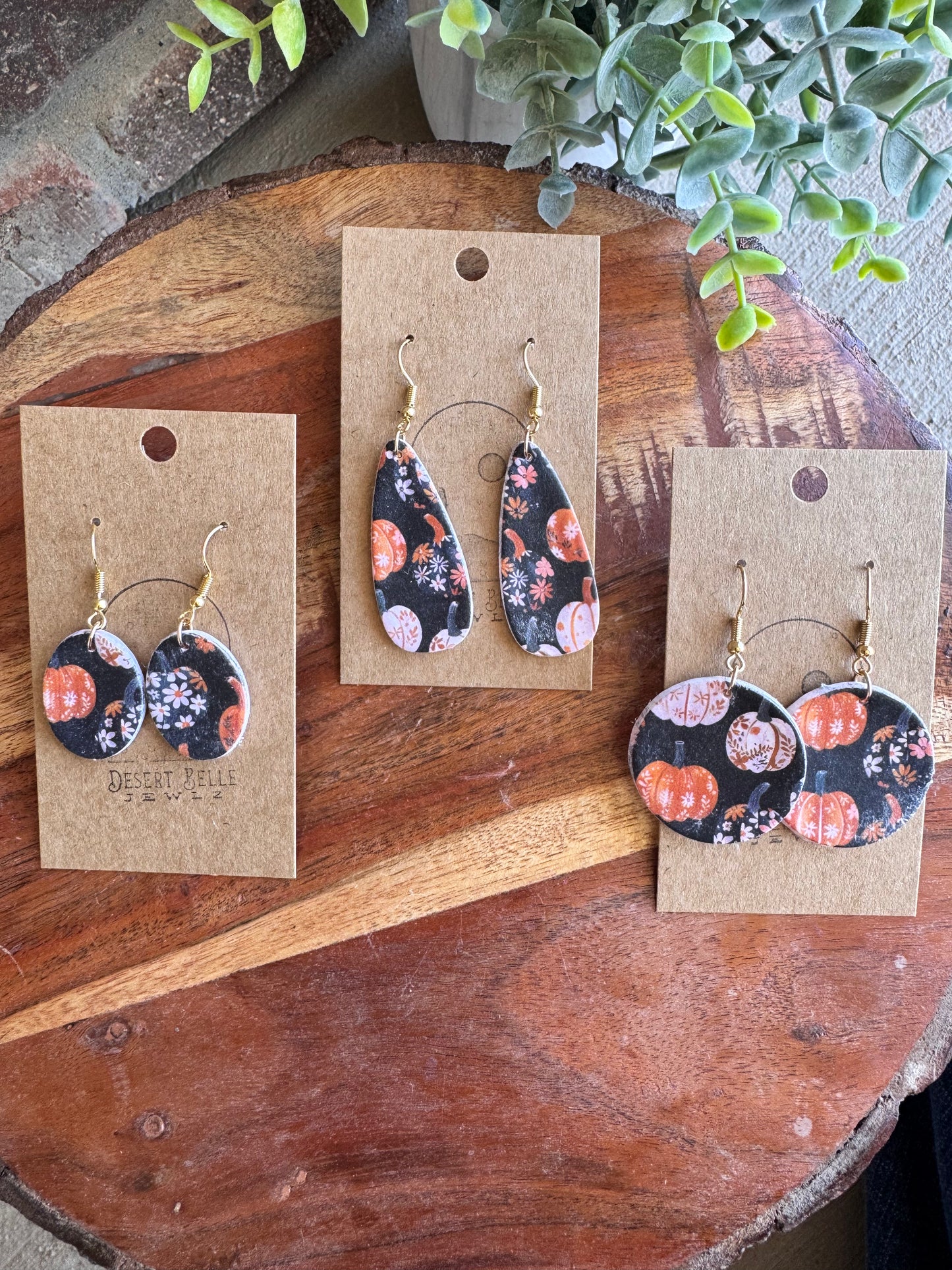 Fall Print Earrings