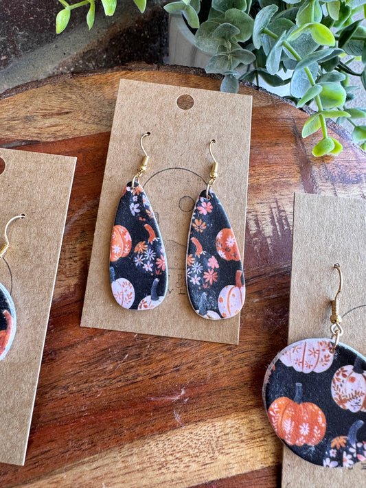 Fall Print Earrings