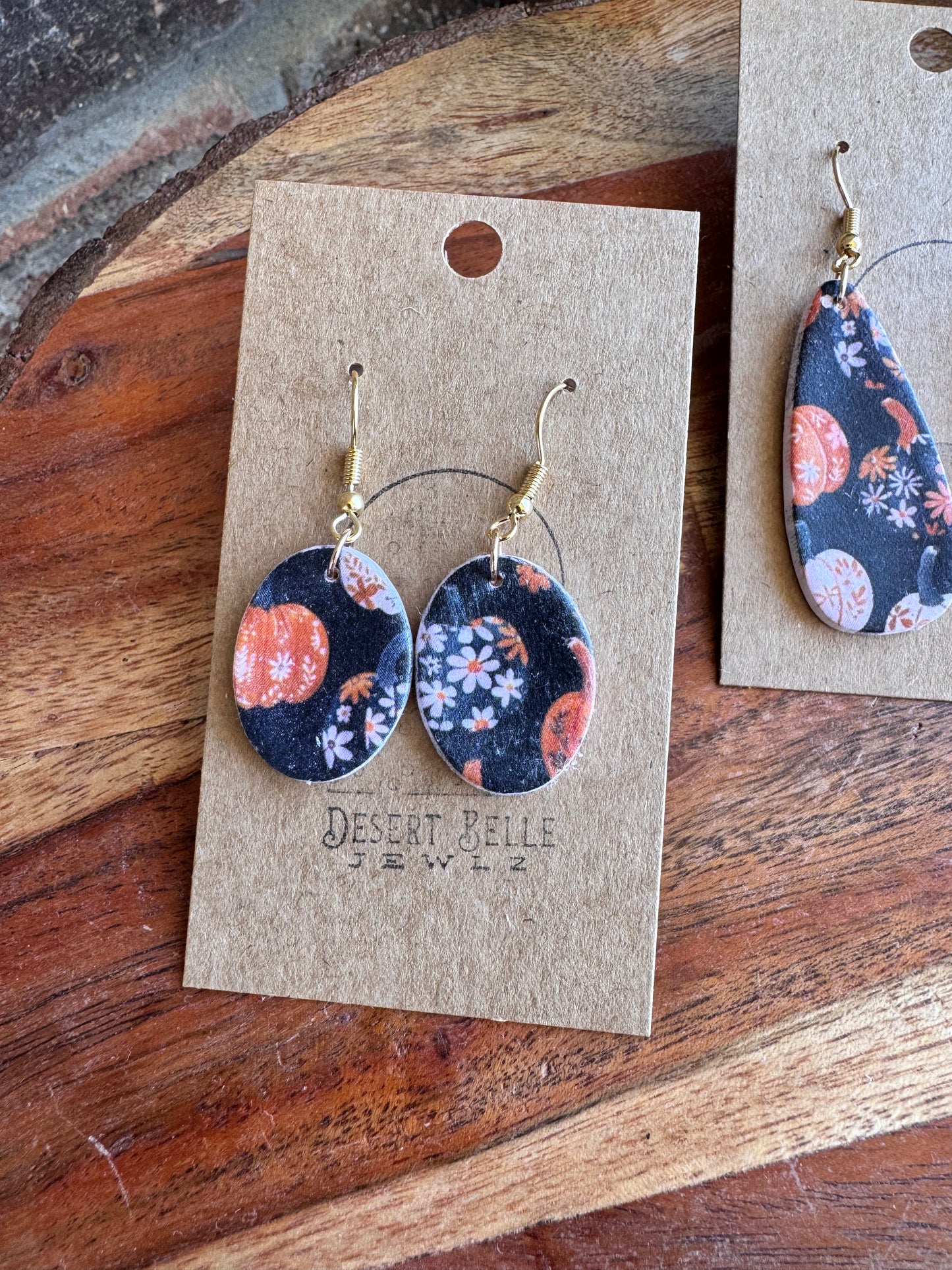 Fall Print Earrings