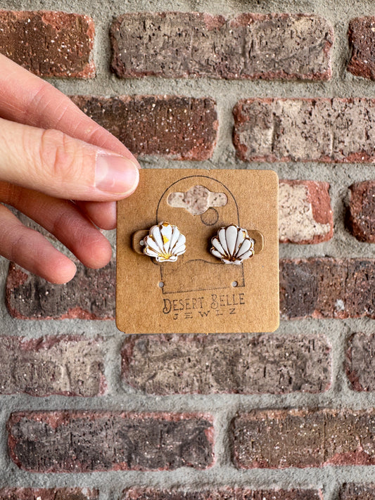 Seashell Studs