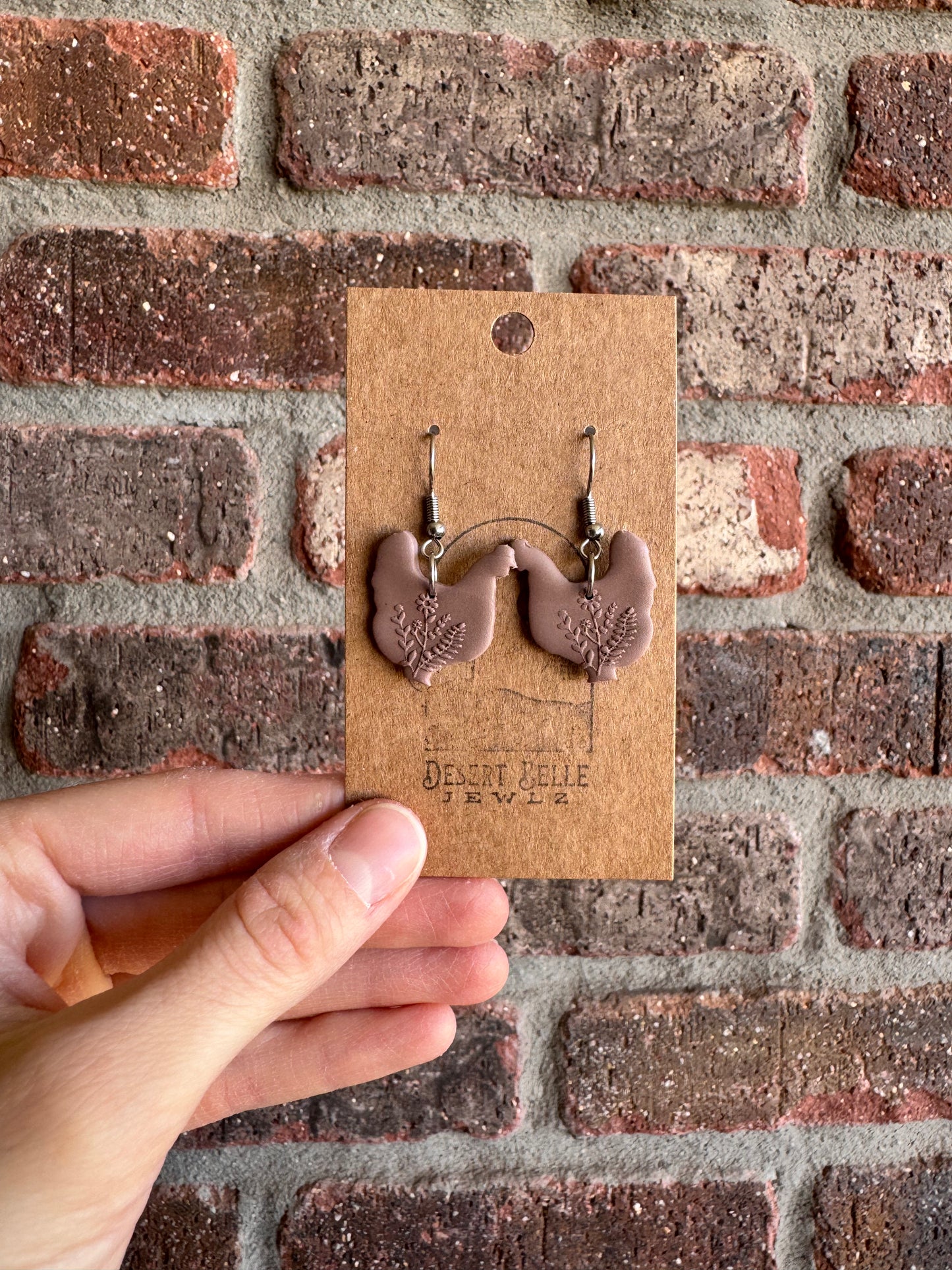 Floral Spray Chicken Dangles