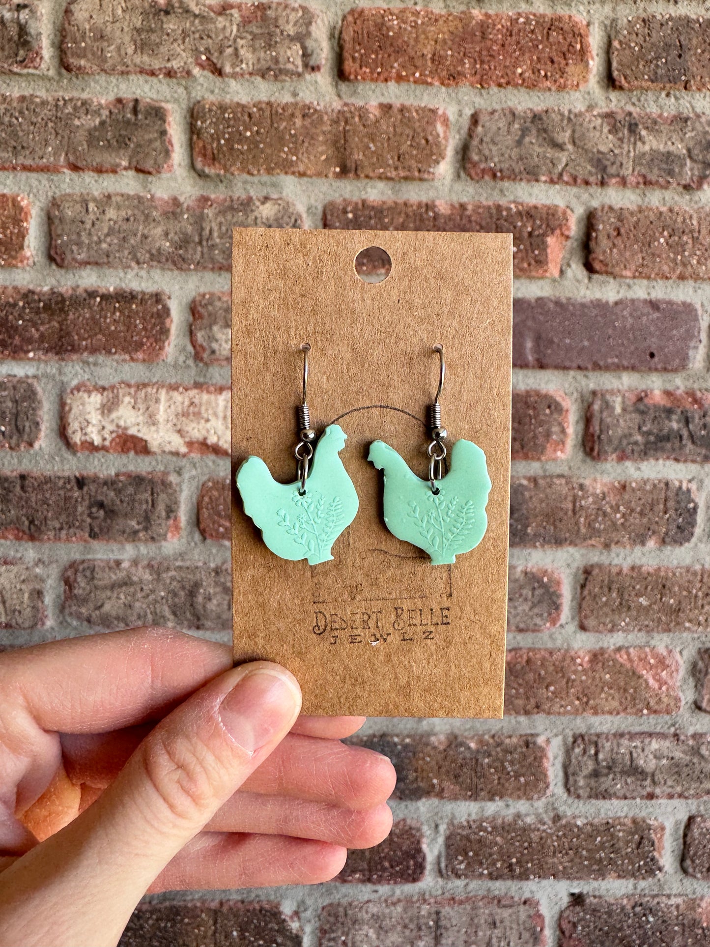 Floral Spray Chicken Dangles