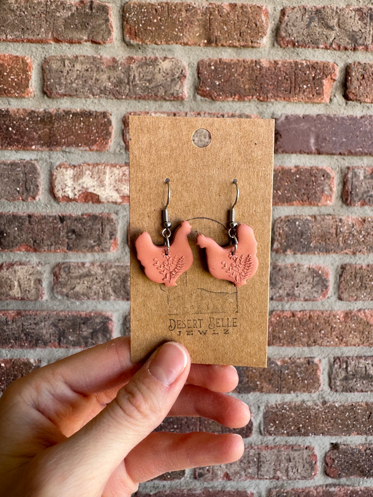 Floral Spray Chicken Dangles