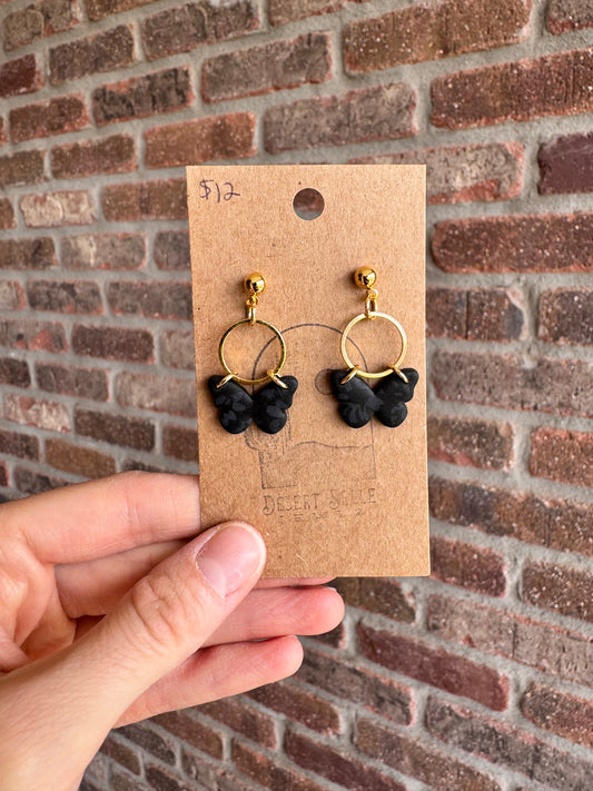 Monochromatic Butterfly Earrings