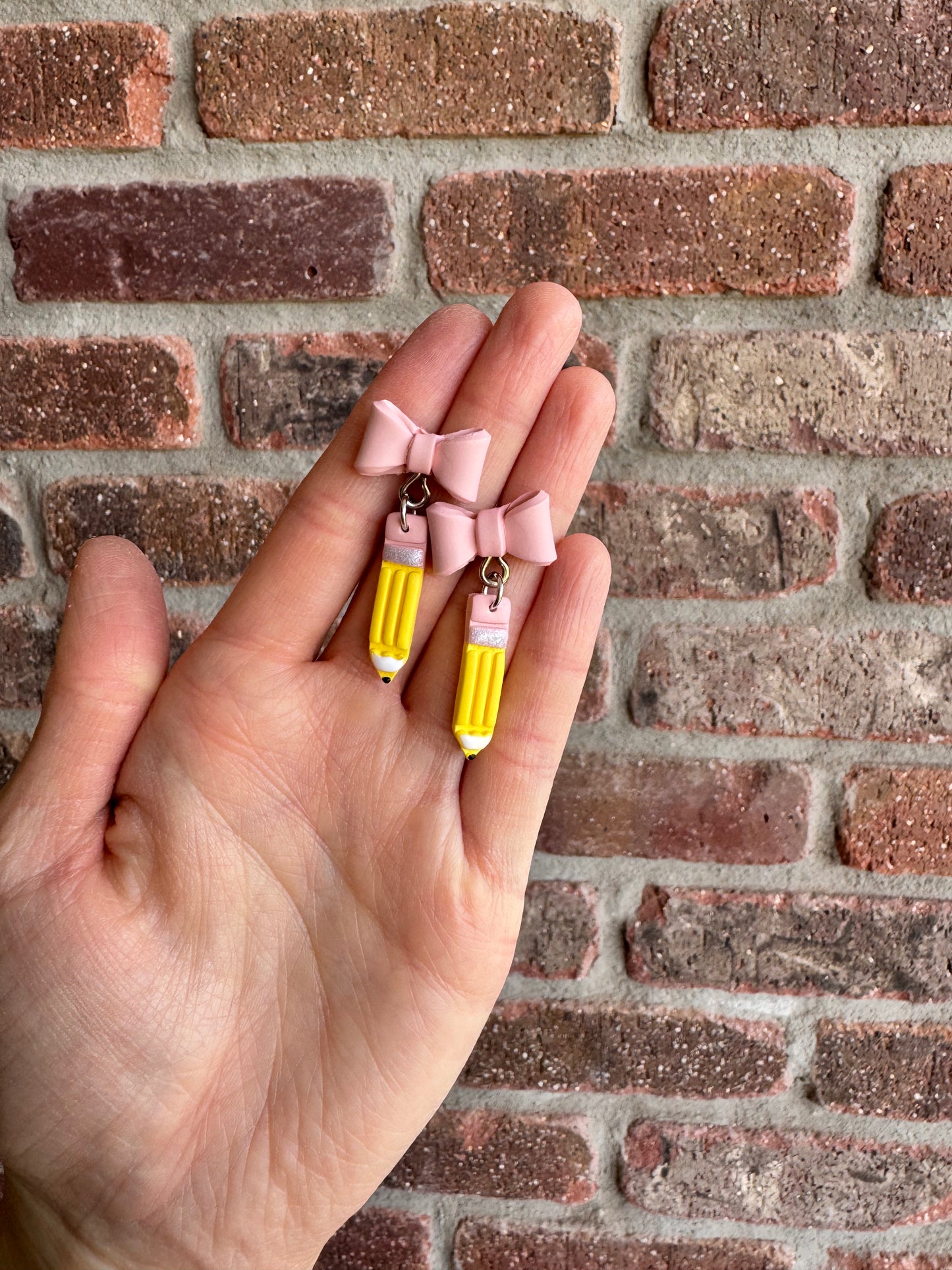 Pencil & Bow Dangles
