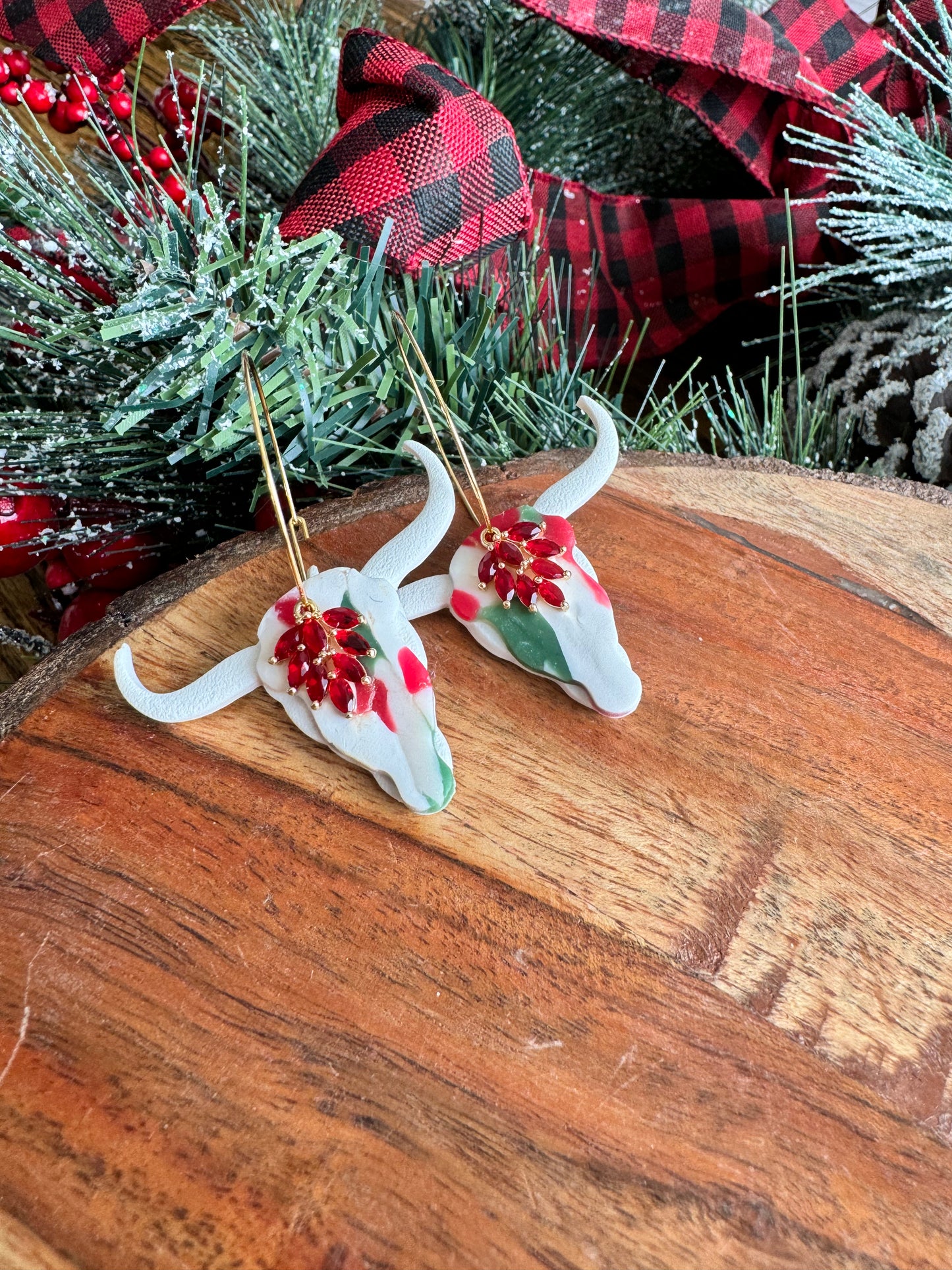 Festive Longhorn Lassie Hoops