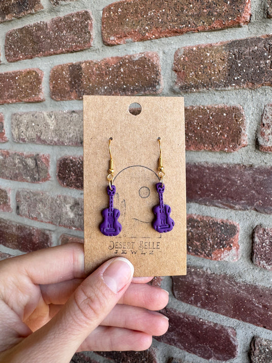 Custom Color Ukulele/Guitar Earrings