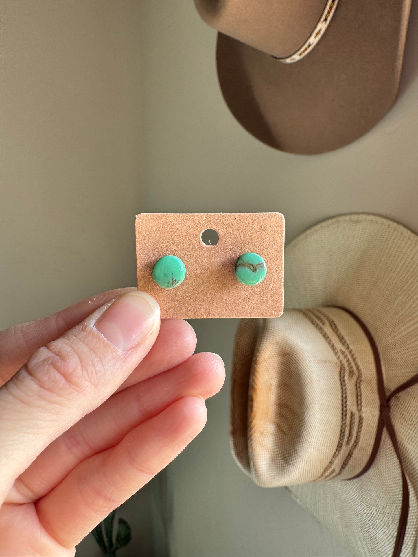 Clay Turquoise Mini Studs