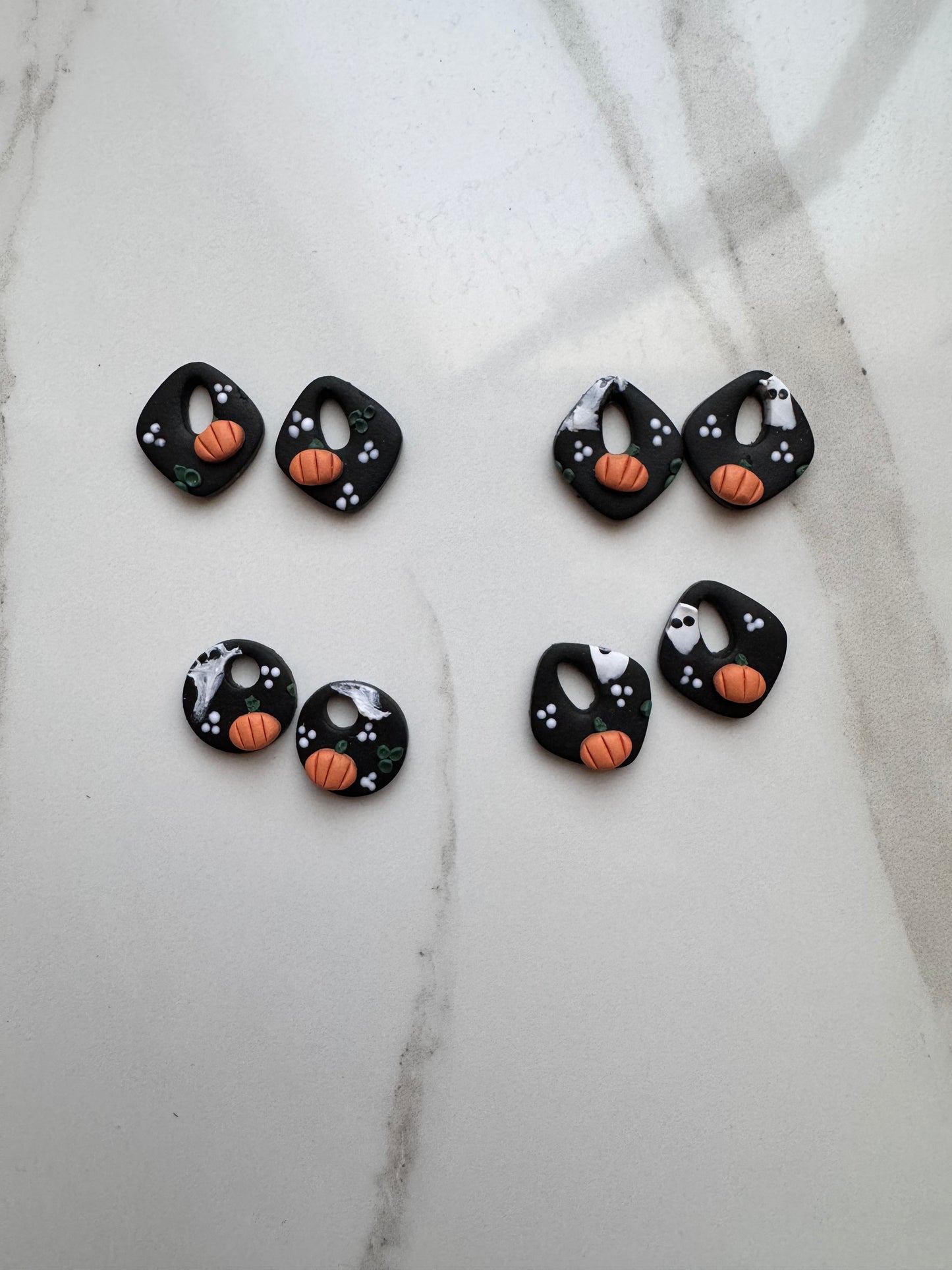 Halloween Leverback Hoop Charms