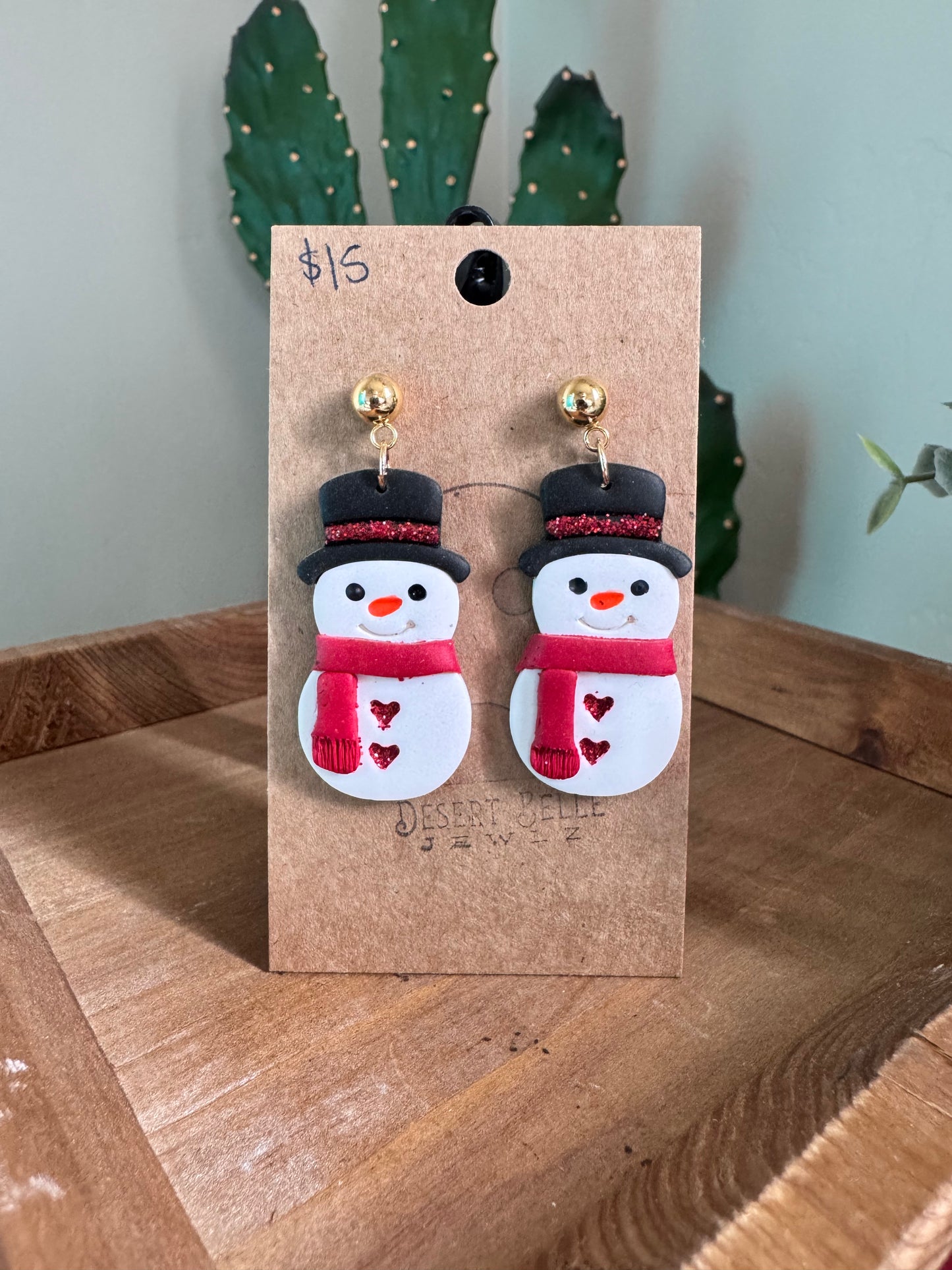 Snowman Earrings