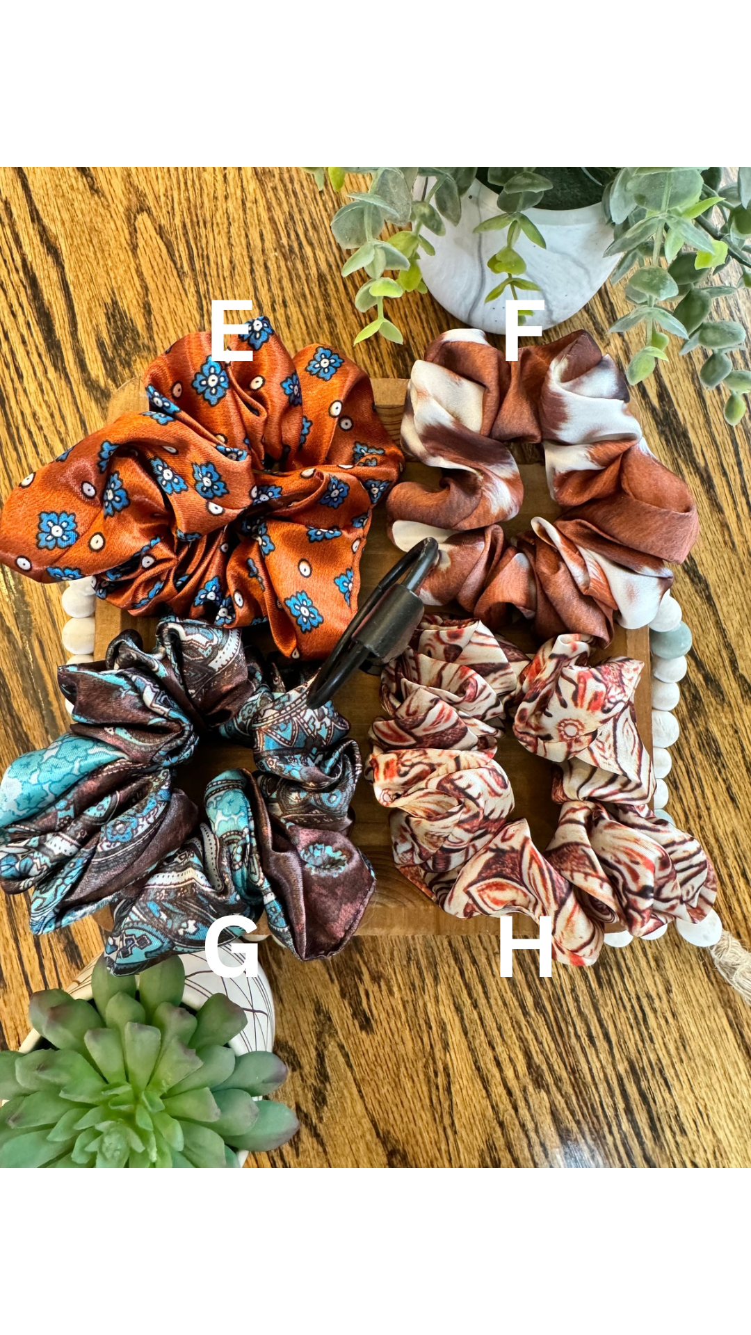 Print Scrunchies