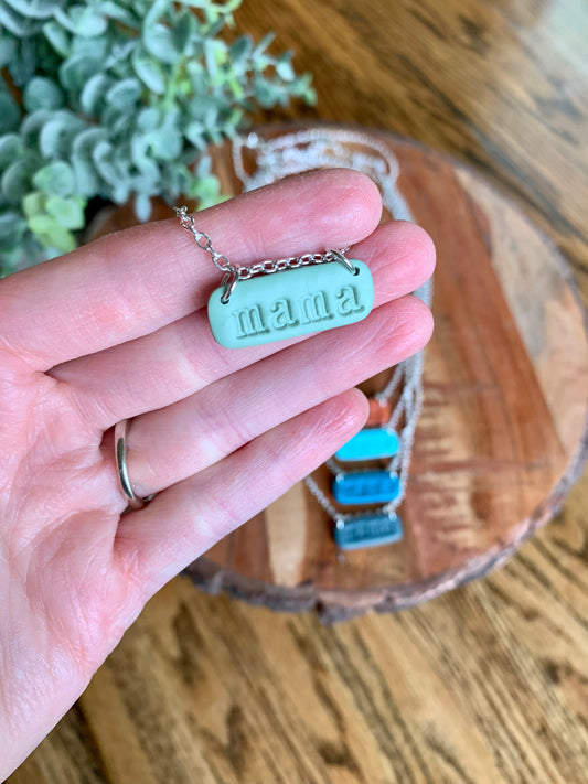 Mama Bar Charm Necklace
