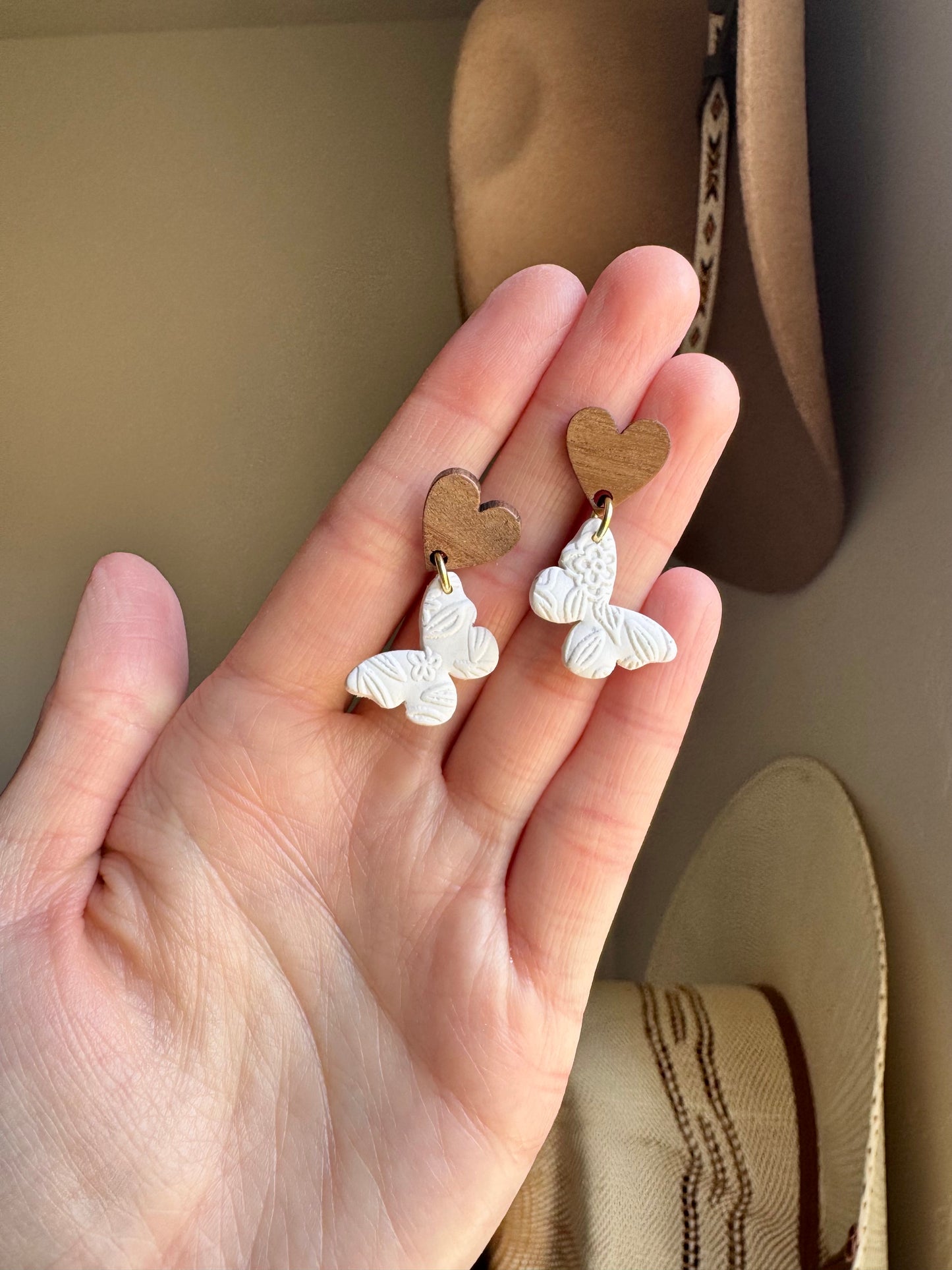 Floral Butterfly Earrings