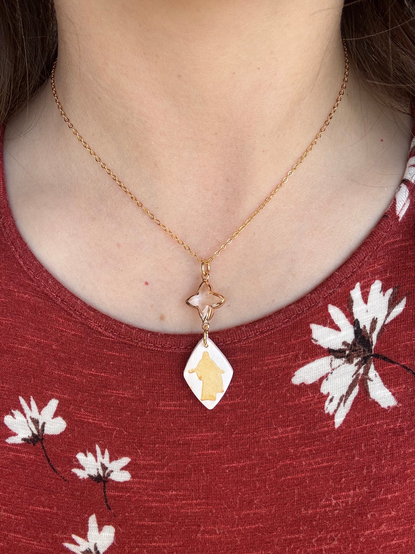 Diamond Christus Pendant