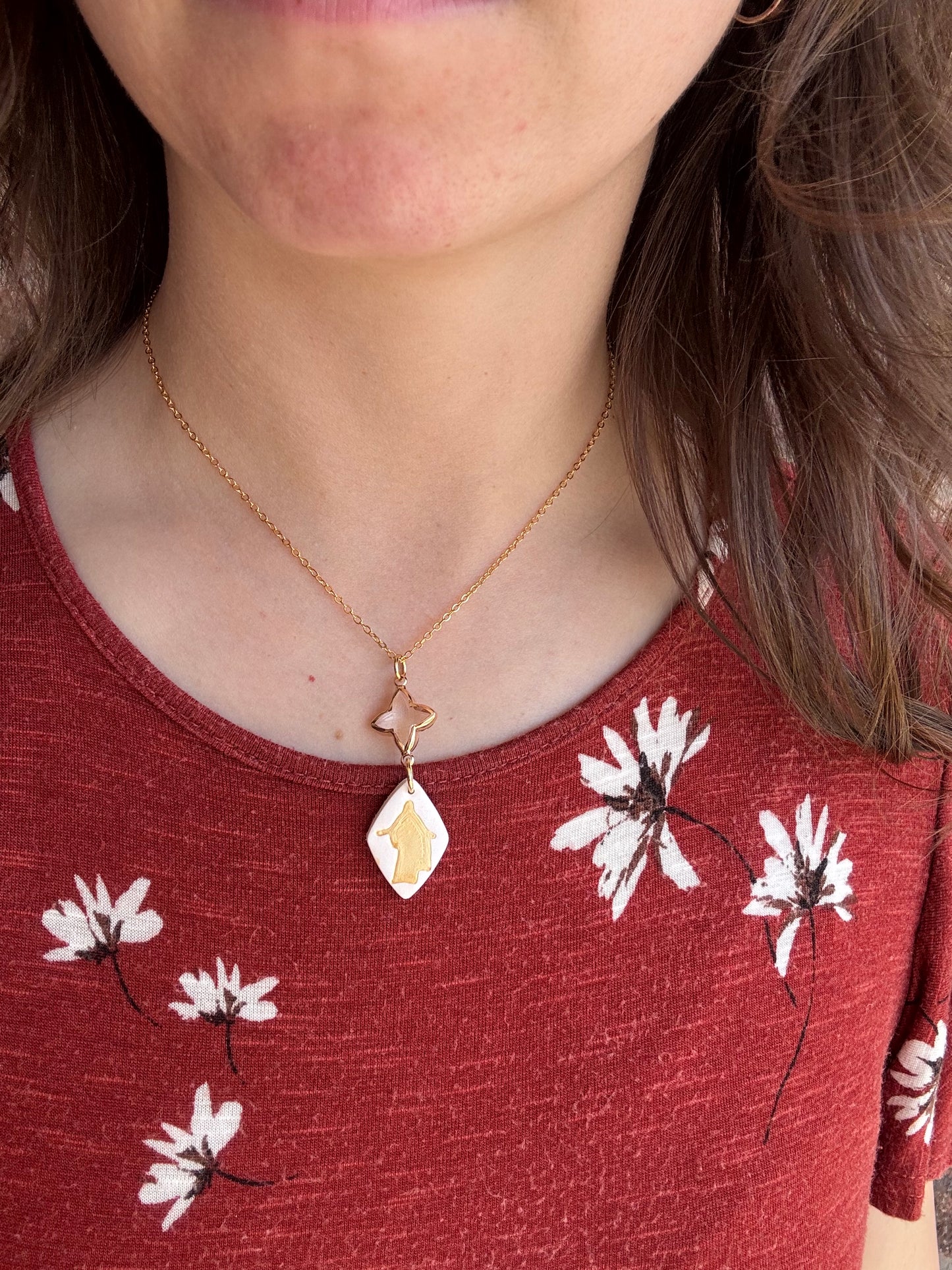 Diamond Christus Pendant
