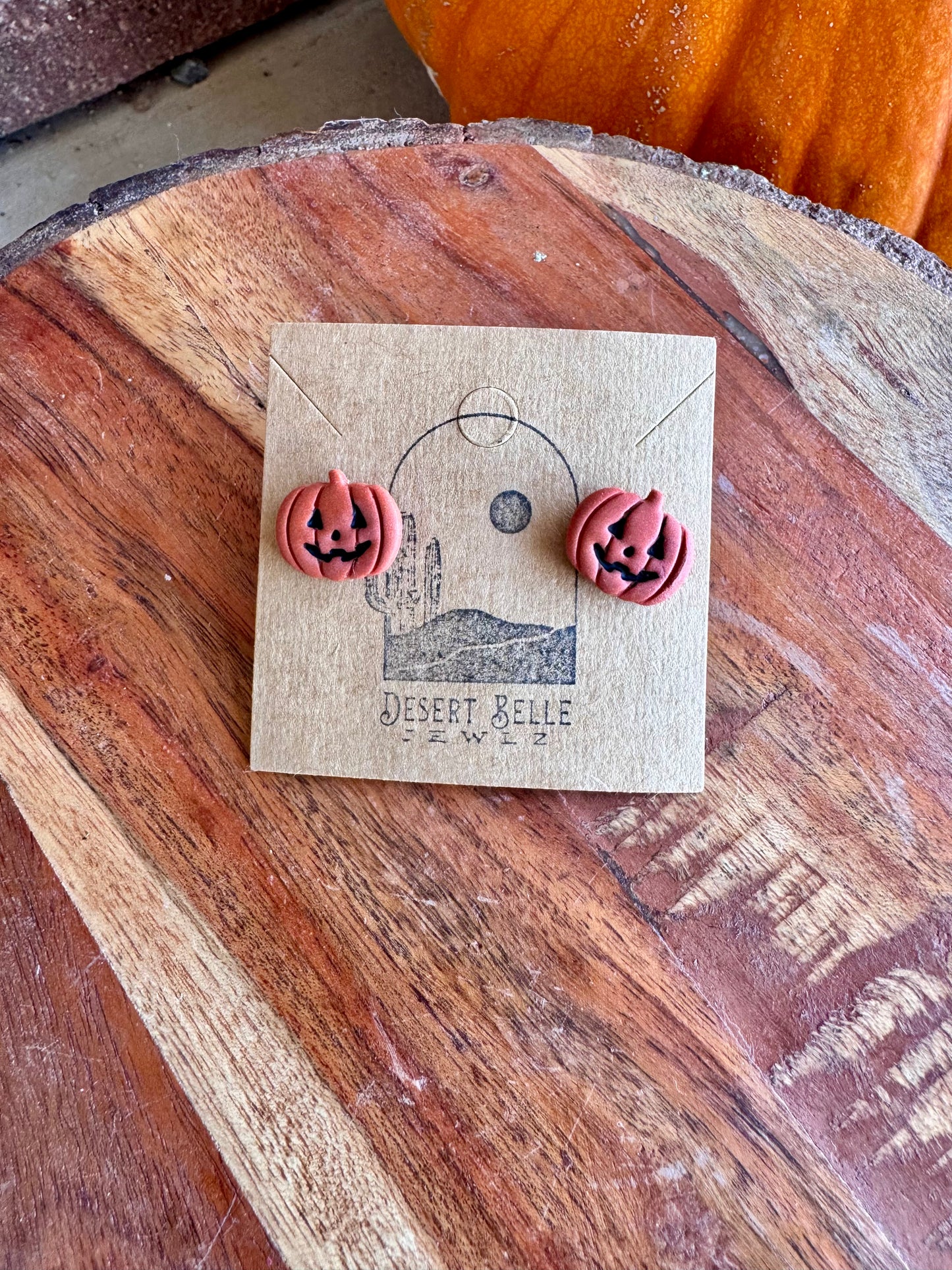 Jack-O-Lantern Studs