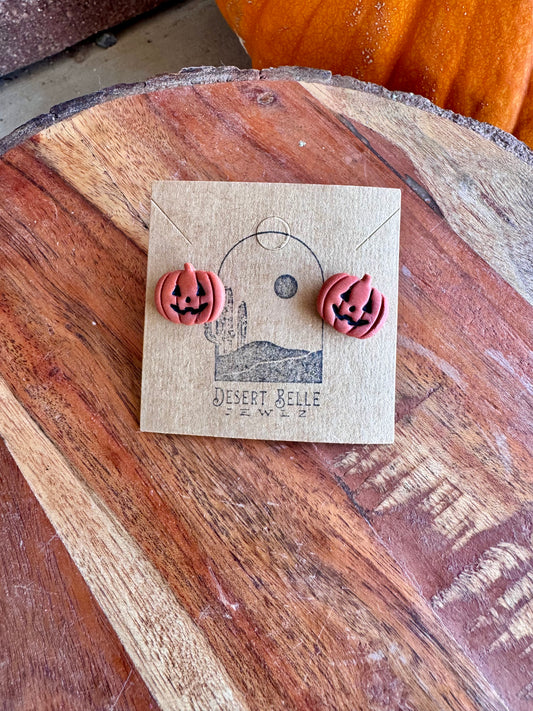 Jack-O-Lantern Studs