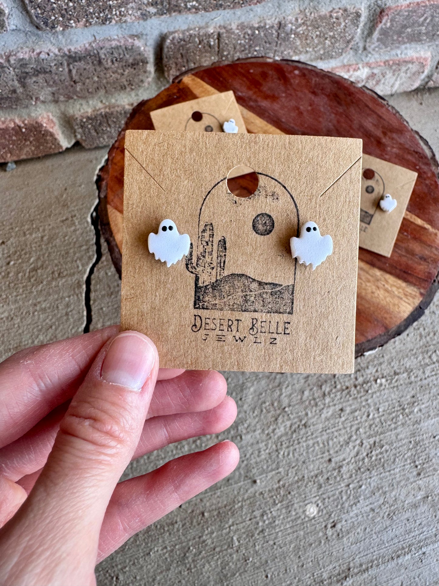 Spooky Ghost Studs
