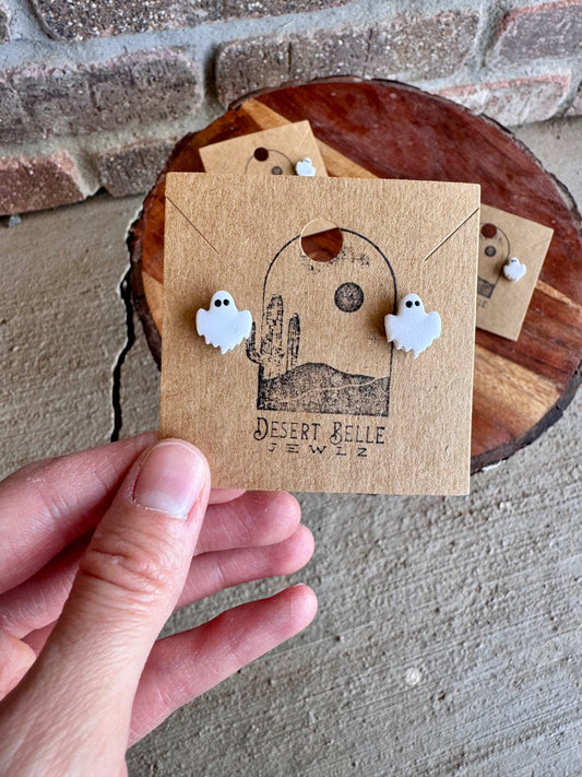 Spooky Ghost Studs