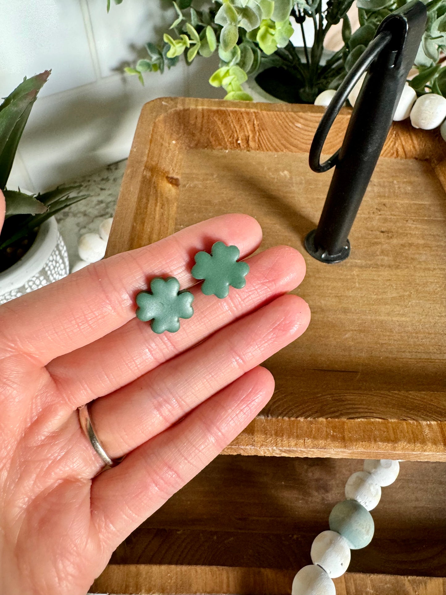 Lucky Clover Studs