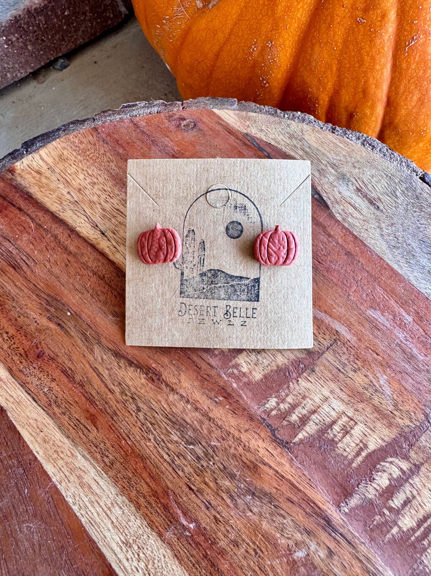 Paisley Pumpkin Studs
