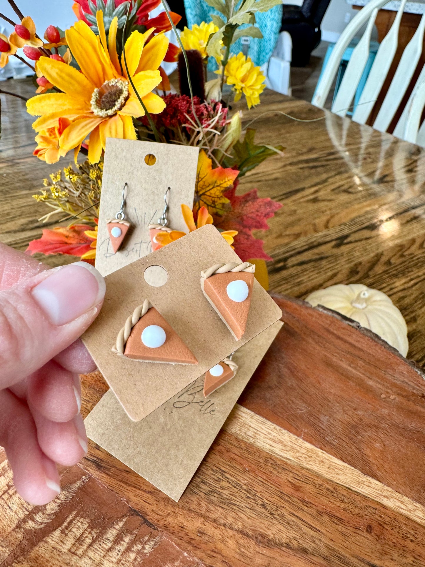 Pumpkin Pie Stud Earrings