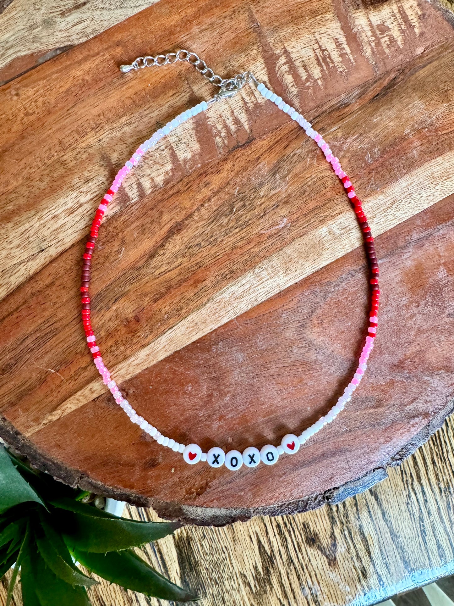 Valentine’s Seed Bead Necklaces
