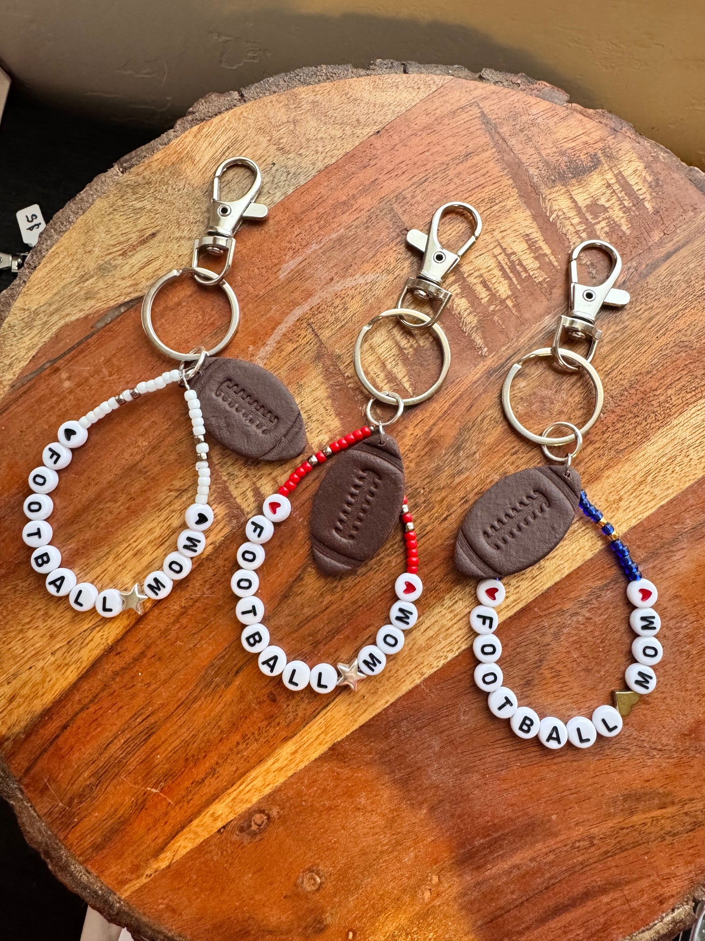 Football Mom Keychain