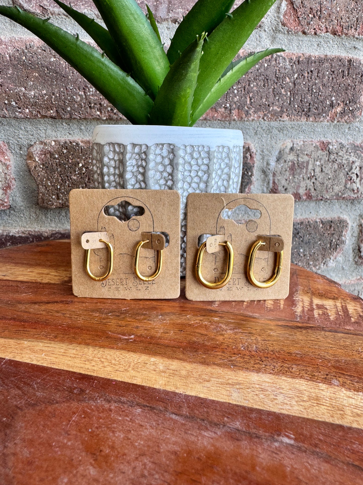 The Faye Lever Back Hoops