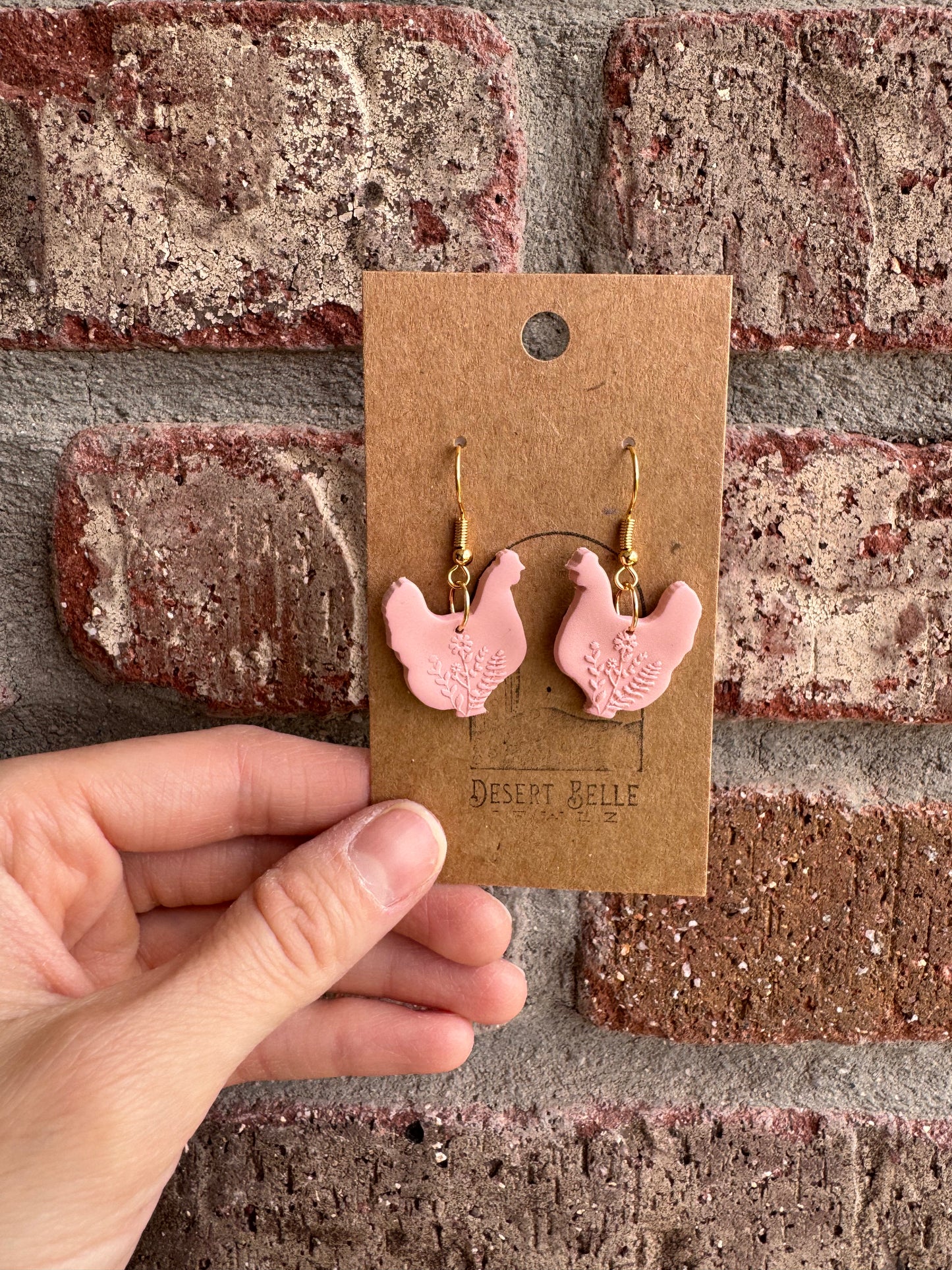 Floral Spray Chicken Dangles