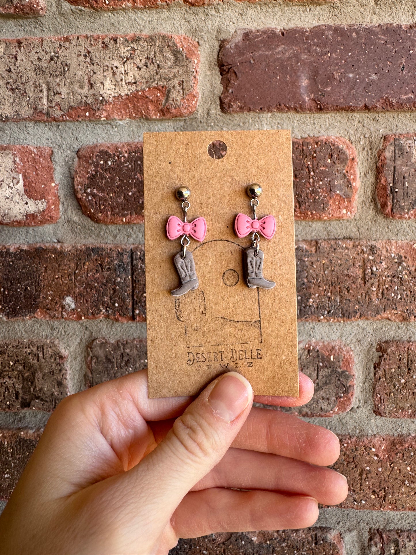 Dainty Boots + Bows Dangles