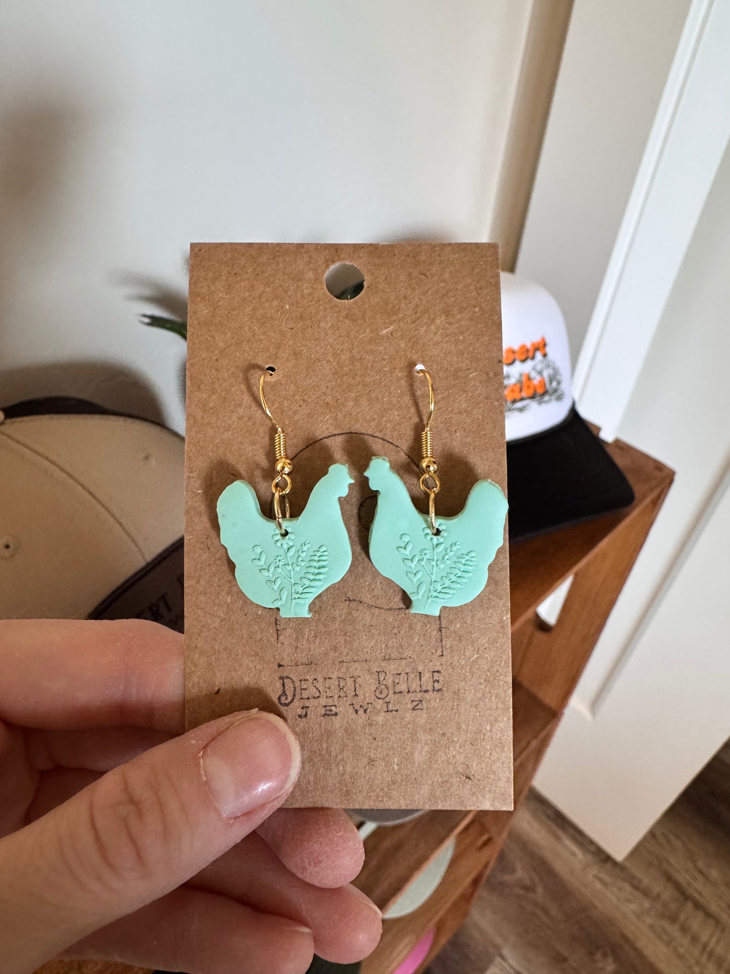 Floral Spray Chicken Dangles