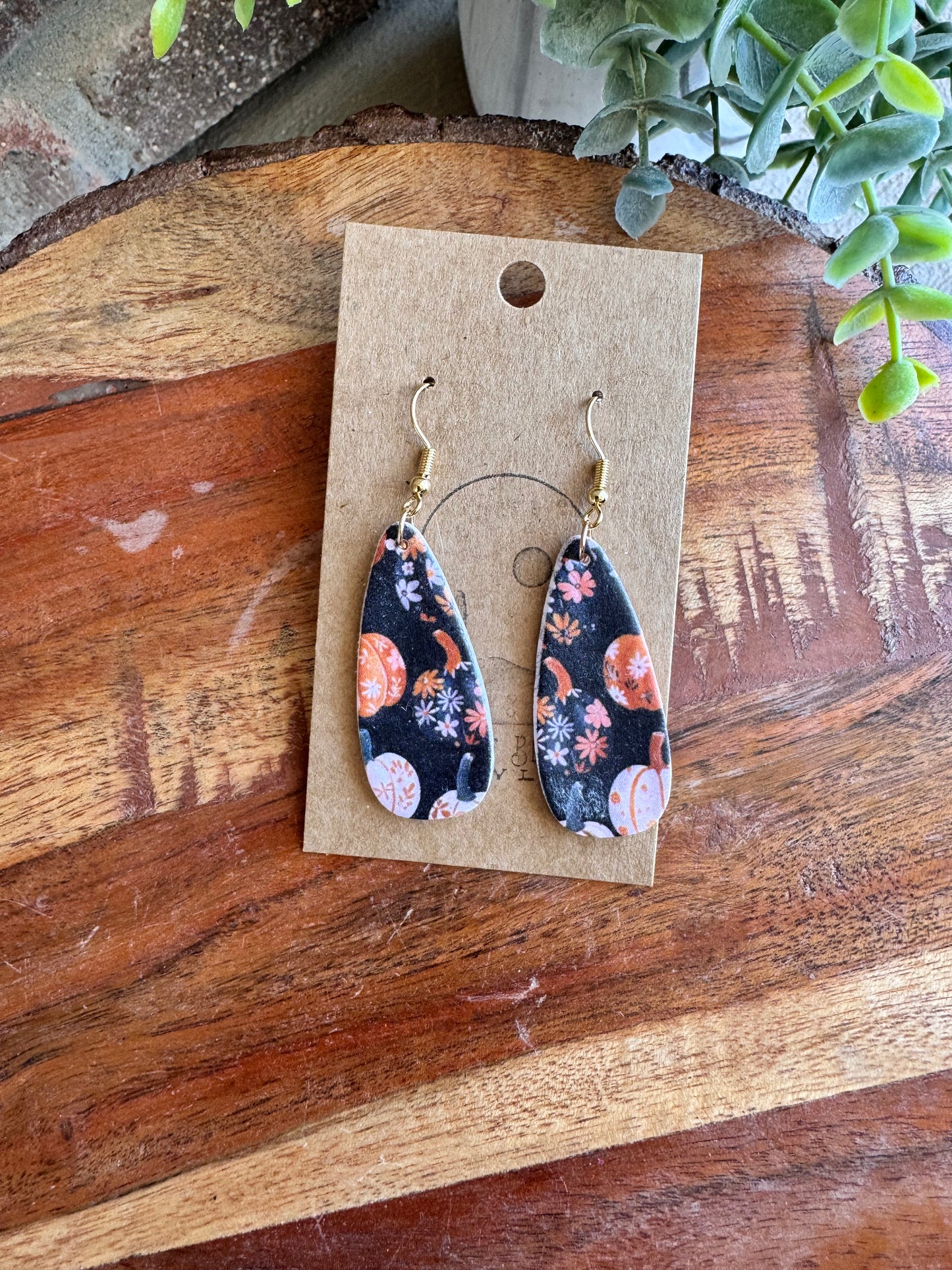 Fall Print Earrings