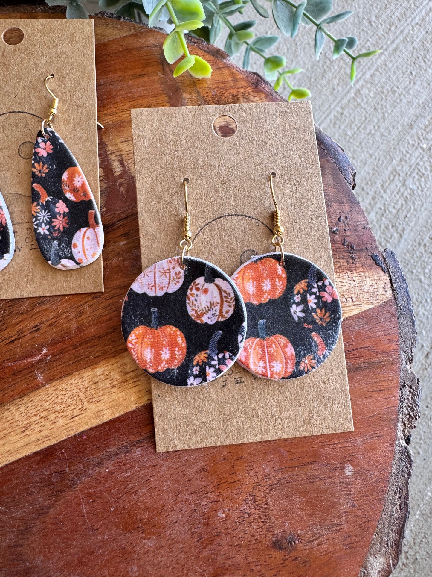 Fall Print Earrings