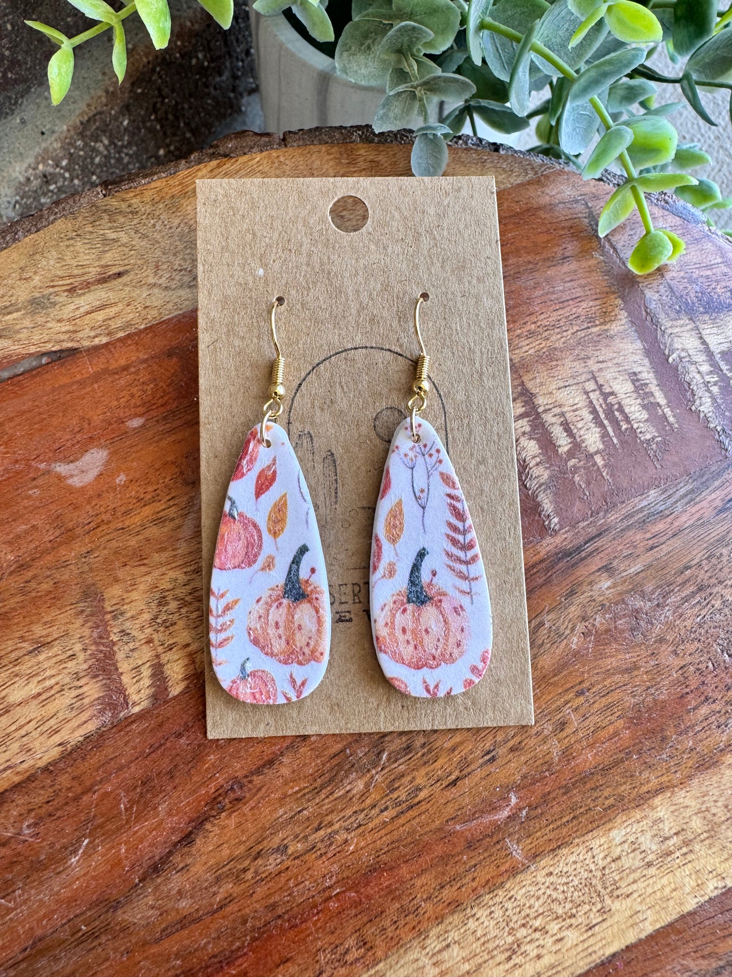 Fall Print Earrings