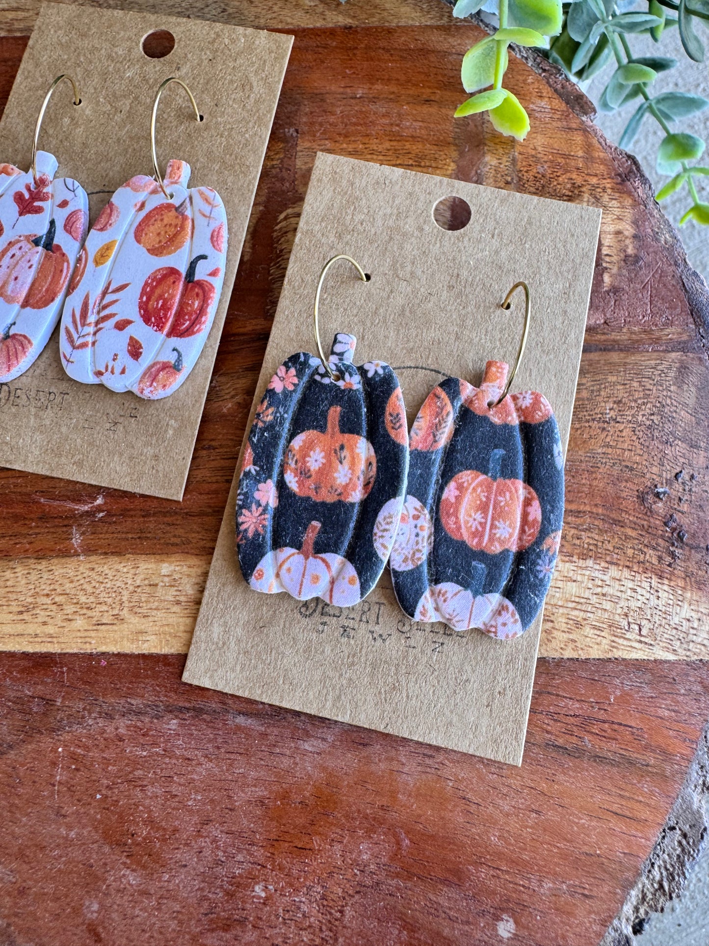 Fall Print Pumpkin Hoops