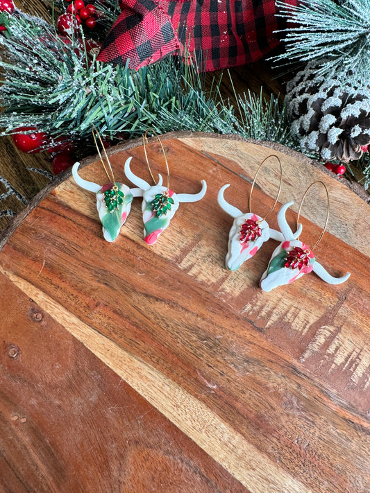 Festive Longhorn Lassie Hoops