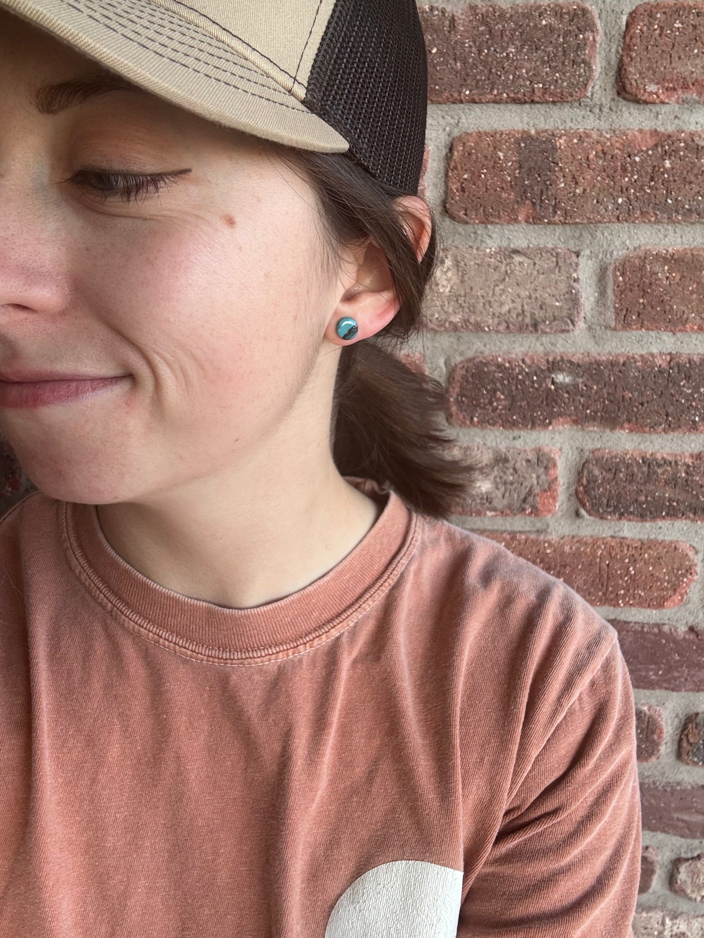 Clay Turquoise Mini Studs