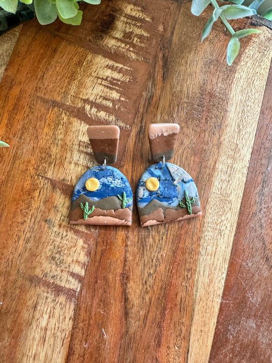 Desert Landscape Earrings