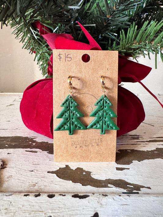Scandinavian Christmas Tree Earrings