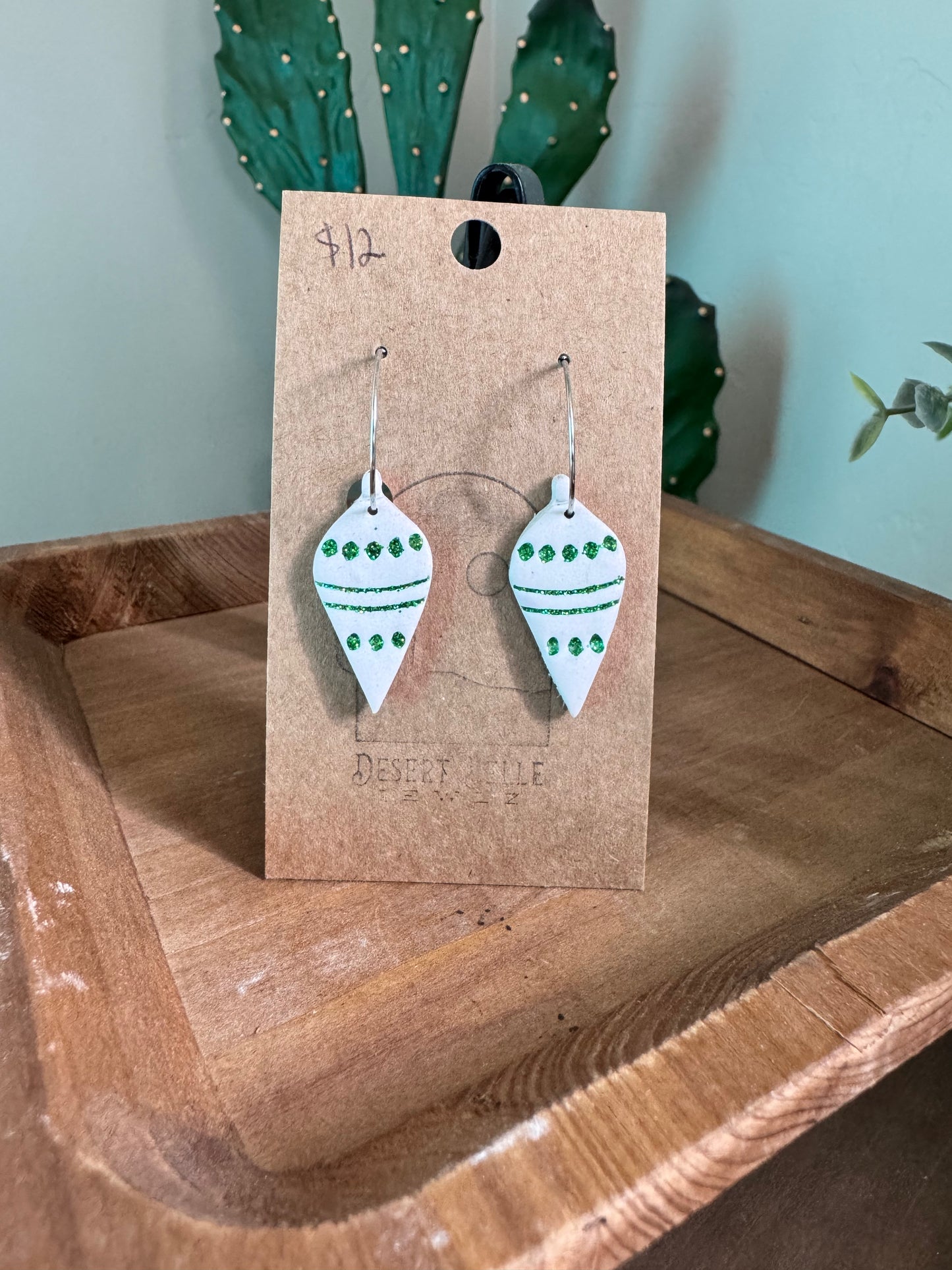 Vintage Ornament Hoops