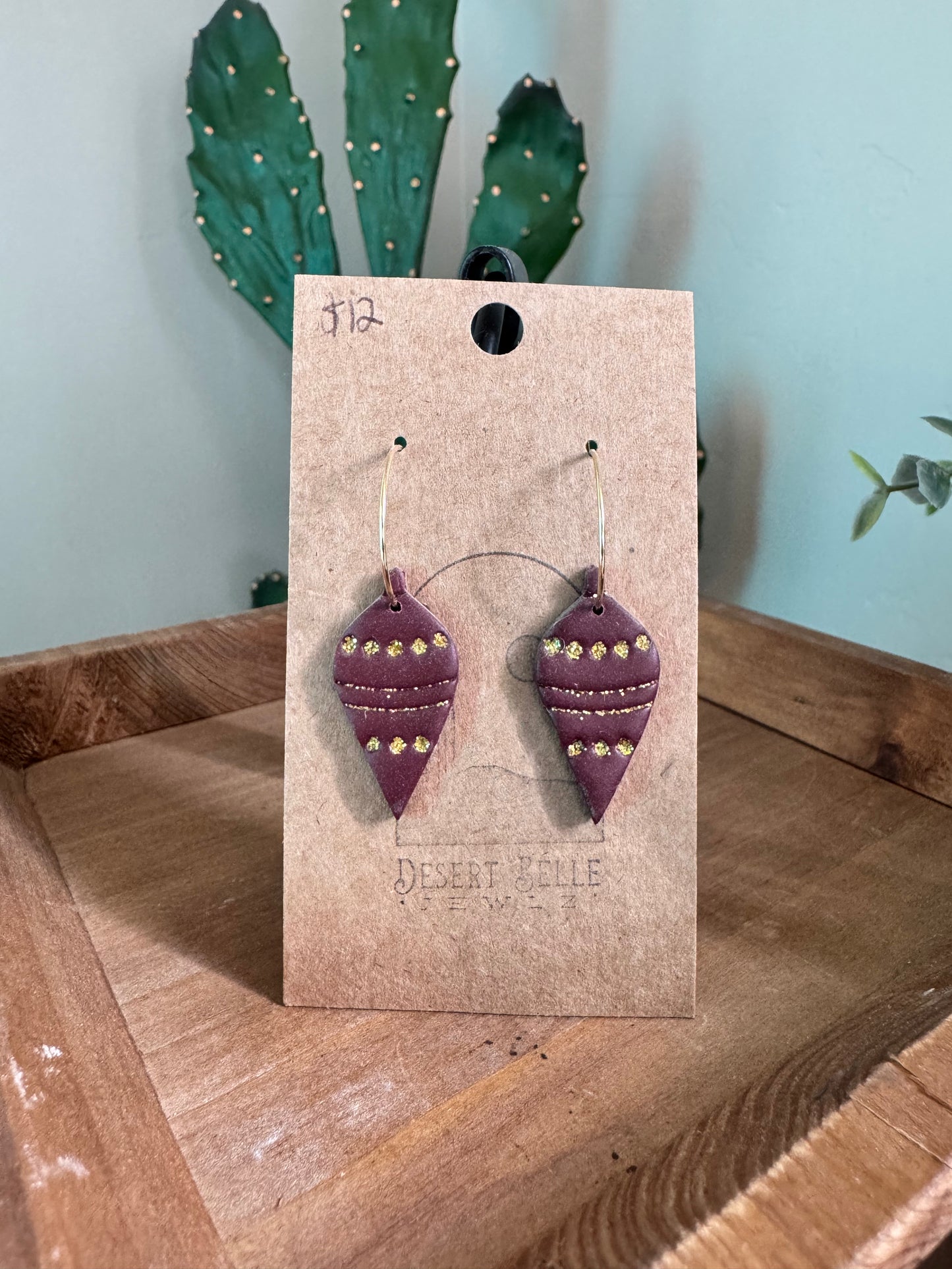 Vintage Ornament Hoops